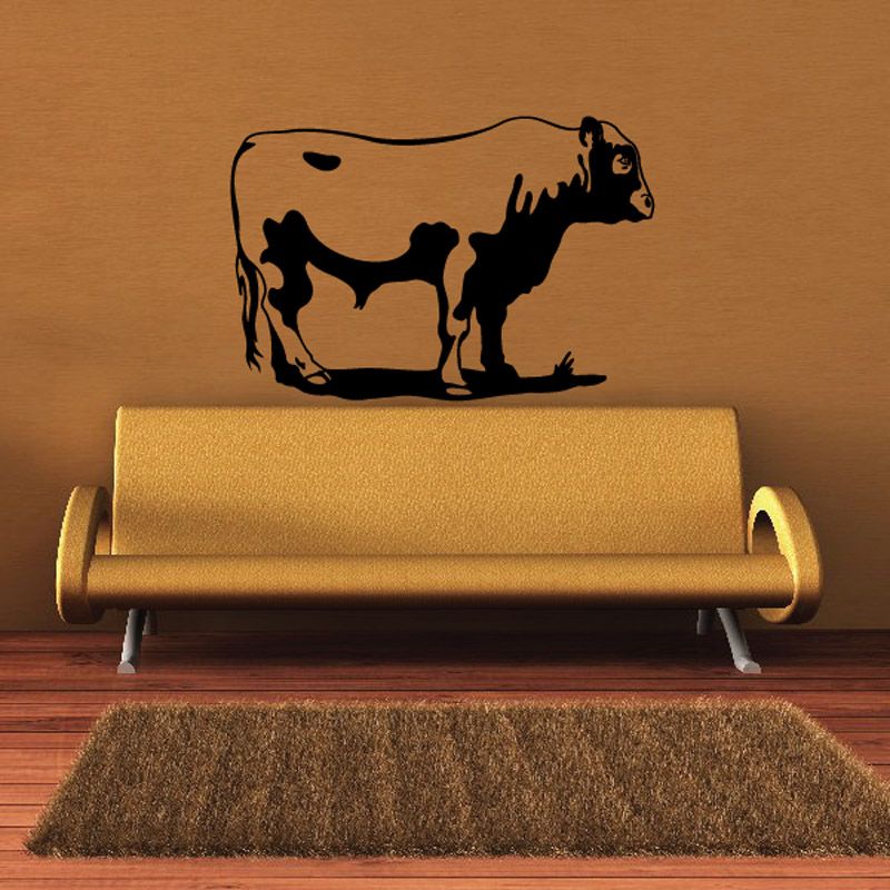 Image of Classic Hereford Cow Cattle Standing Decal