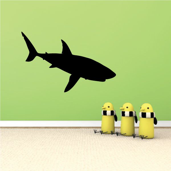 Image of Classic Shark Swimming Decal