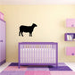 Black sheep silhouette wall decal