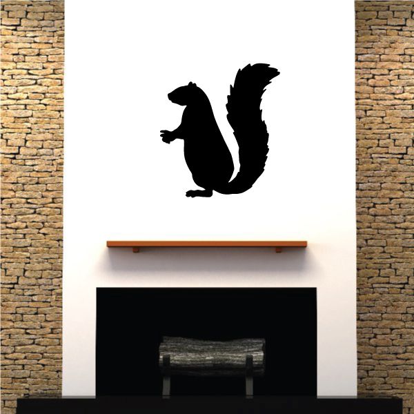 Image of Classic Standing Squirrel Decal