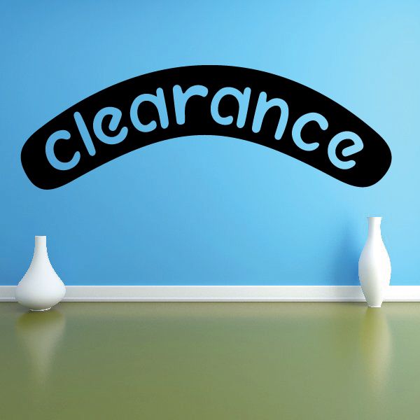 Image of Clearance Wall Decal - Vinyl Decal - Car Decal - Business Sign - MC486