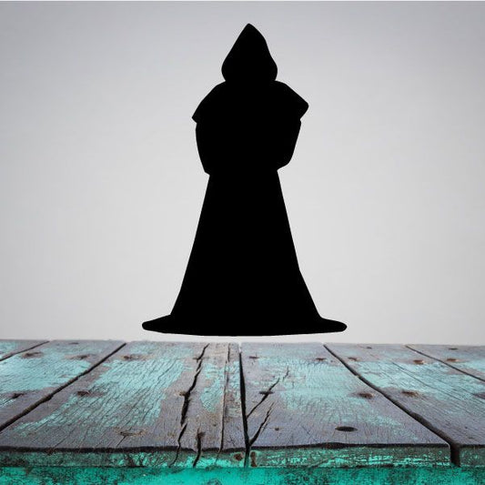 Image of Cloaked Priest Silhouette Decal