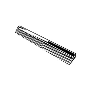 Black comb vinyl decal sticker