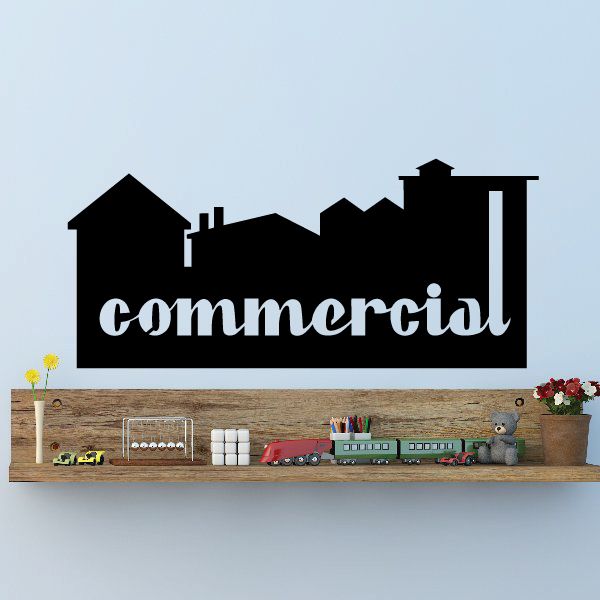 Image of Commercial Wall Decal - Vinyl Decal - Car Decal - Business Sign - MC487