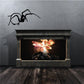 Black spider wall decal with detailed legs and body, vinyl sticker style
