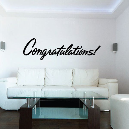 Image of Congratulations Wall Decal - Vinyl Decal - Car Decal - Business Sign - MC687