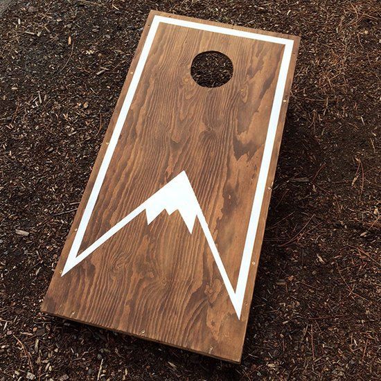 Cornhole Mountain board Decal