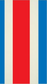 Costa Rican flag sticker with vertical stripes in blue, white, and red