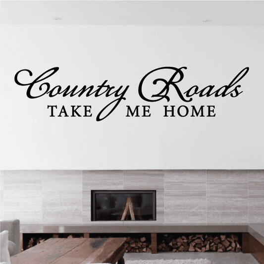 Image of Country Roads Take Me Home Wall Decal