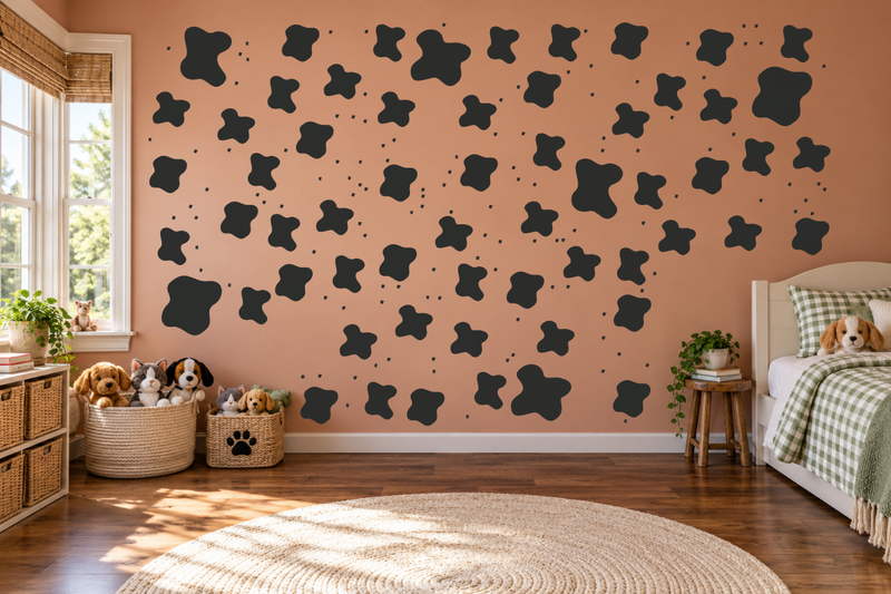 Cow Spot Country Wall Decal Kit