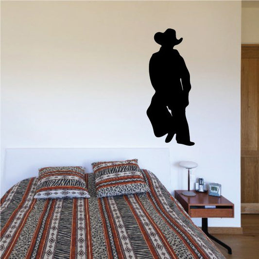 Image of Cowboy Wall Decal - Vinyl Decal - Car Decal - 054