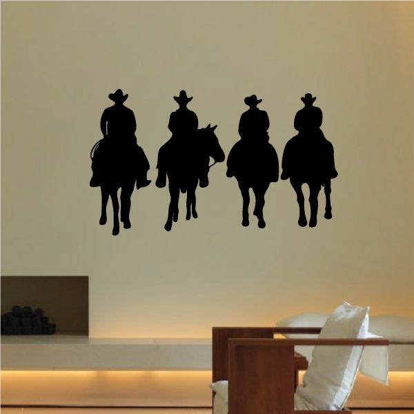 Image of Cowboy Wall Decal - Vinyl Decal - Car Decal - 143