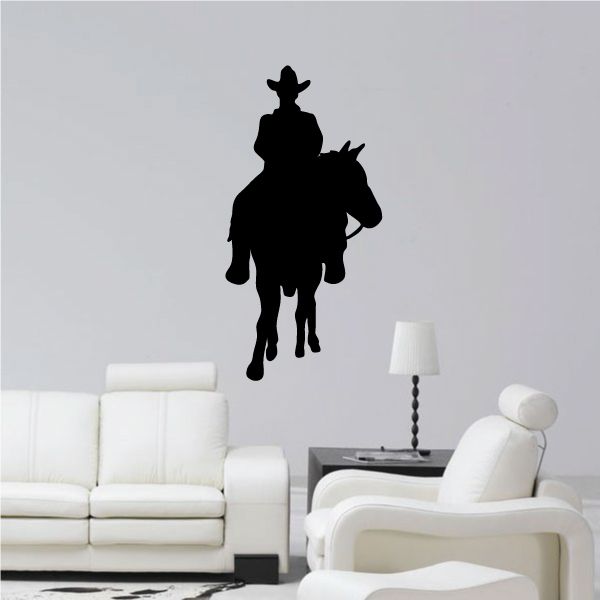 Image of Cowboy Wall Decal - Vinyl Decal - Car Decal - 145