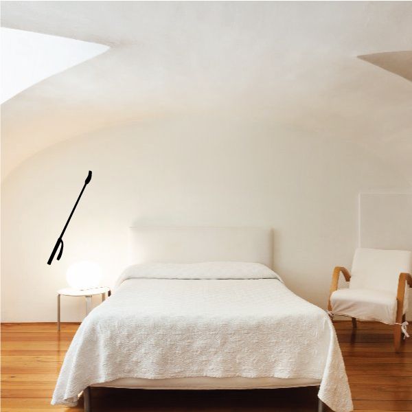 Black cowboy wall decal silhouette with long lasso
