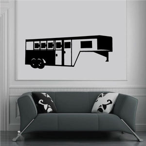 Cowboy wall decal vinyl silhouette in black