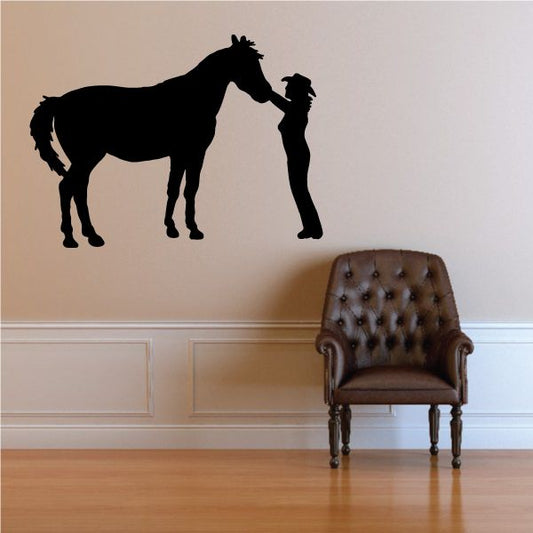 Image of Cowgirl Wall Decal - Vinyl Decal - Car Decal - 080