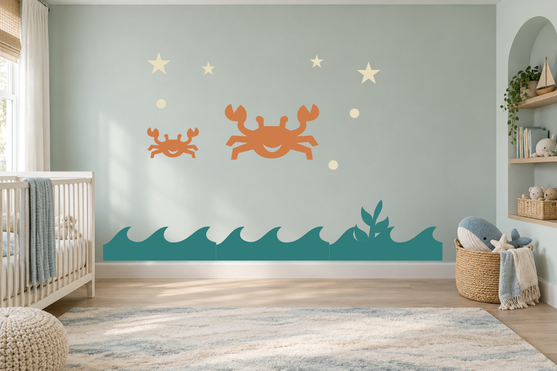 Crab Cove Wall Decal Kit