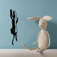 Black panther crawling wall decal with bold silhouette