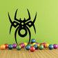 Cross-style spider decal, black spider silhouette with diamond accents at the legs