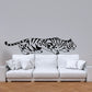 Crouching tiger wall decal in black and white