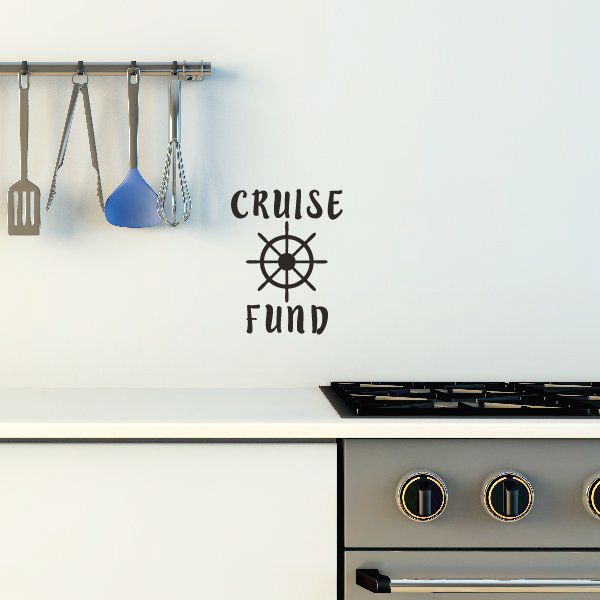 Cruise Fund decal with “CRUISE FUND” text and steering wheel emblem