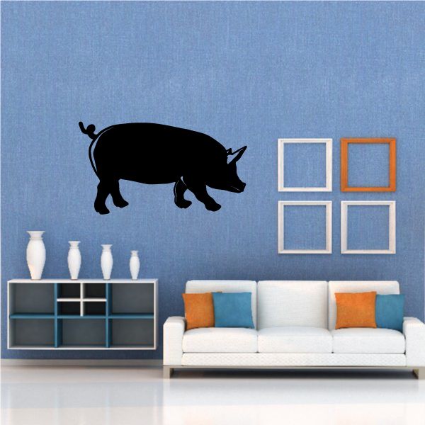 Image of Curious Pig Decal