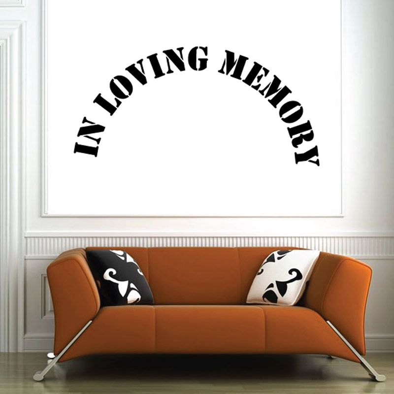 Custom In Memory Of Text Wall Decal - Vinyl Decal - Car Decal - DC025