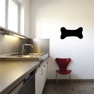 Black dog bone wall decal