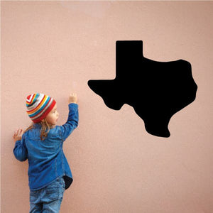 Black Texas state decal silhouette