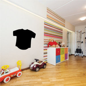 Black short-sleeve baby shirt top decal silhouette