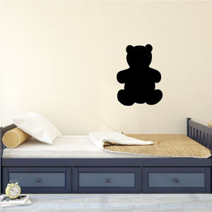 Black teddy bear silhouette wall decal