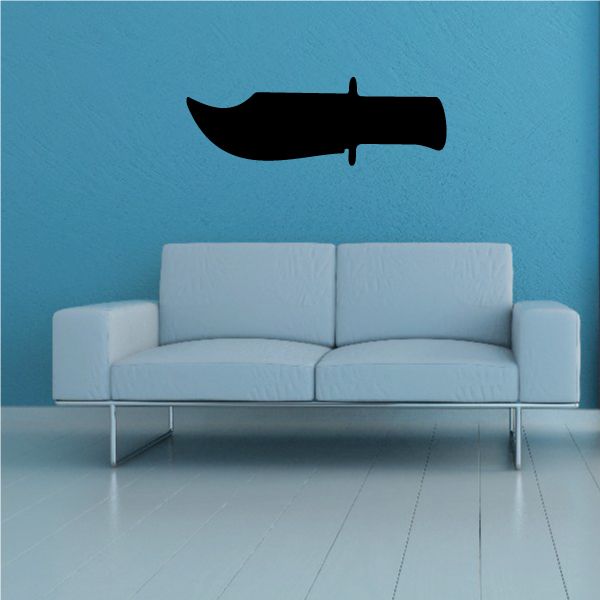 Black cartoon dagger wall decal