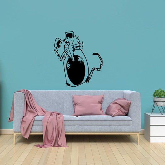 Image of Cute Mouse Standing Decal