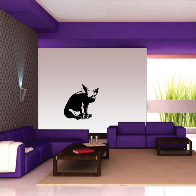 Image of Cute Sitting Pig Decal