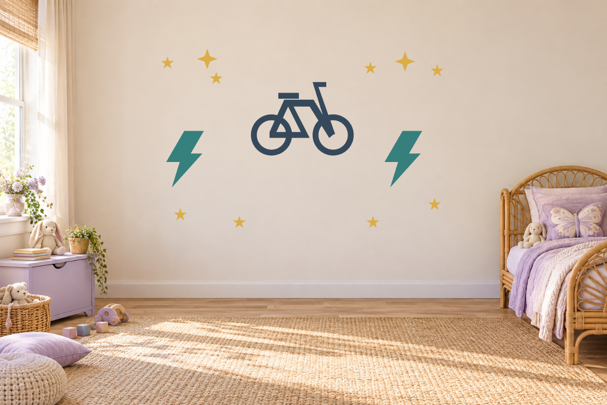 Bicycle Adventure Club Wall Decal Kit
