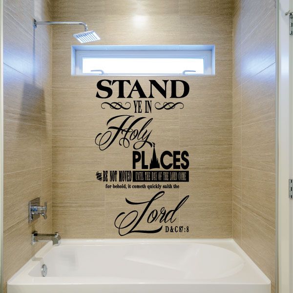 Image of D and C 87:8 Stand Ye In Holy Places Wall Decal