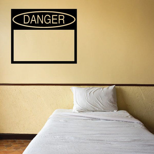 Image of Danger Wall Decal - Vinyl Decal - Car Decal - Business Sign - MC387