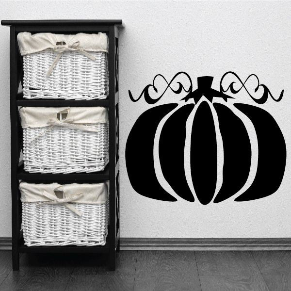 Image of Decorative Vine Pumpkin Decal