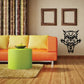 Tiger head wall decal, black tribal design