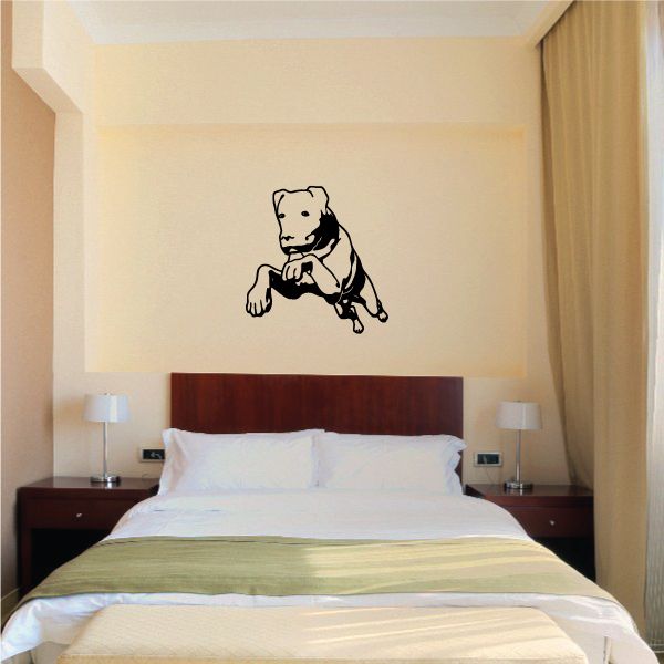 Image of Detailed Bounding Rottweiler Decal