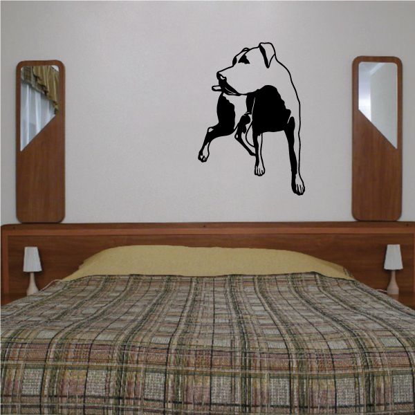 Image of Detailed Curious Rottweiler Decal