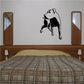 Detailed rottweiler silhouette wall decal in black