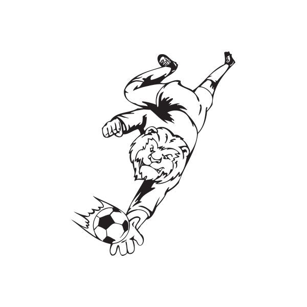 Image of Detailed Soccer Wall Decal - Vinyl Decal - Car Decal - DC 014