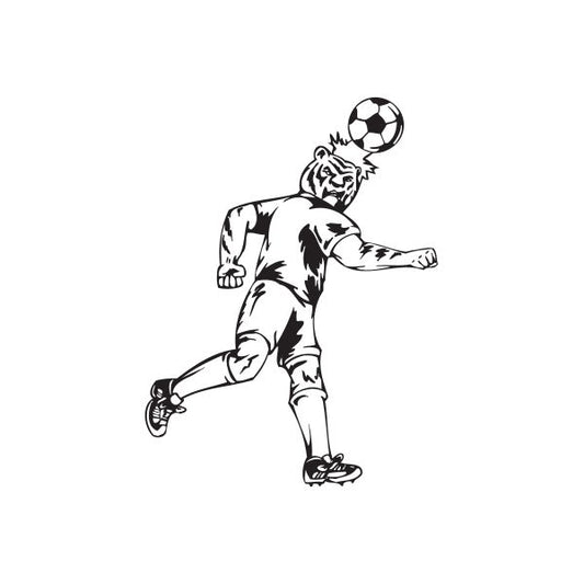 Image of Detailed Soccer Wall Decal - Vinyl Decal - Car Decal - DC 019