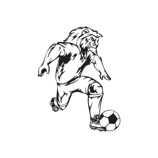 Image of Detailed Soccer Wall Decal - Vinyl Decal - Car Decal - DC 035