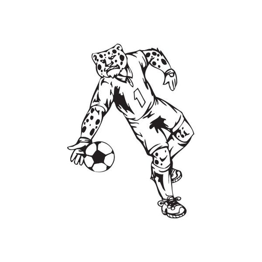 Image of Detailed Soccer Wall Decal - Vinyl Decal - Car Decal - DC 041