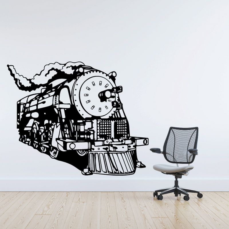 Image of Detailed Steam Engine Decal