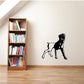 Walking Rottweiler bark wall decal, black silhouette