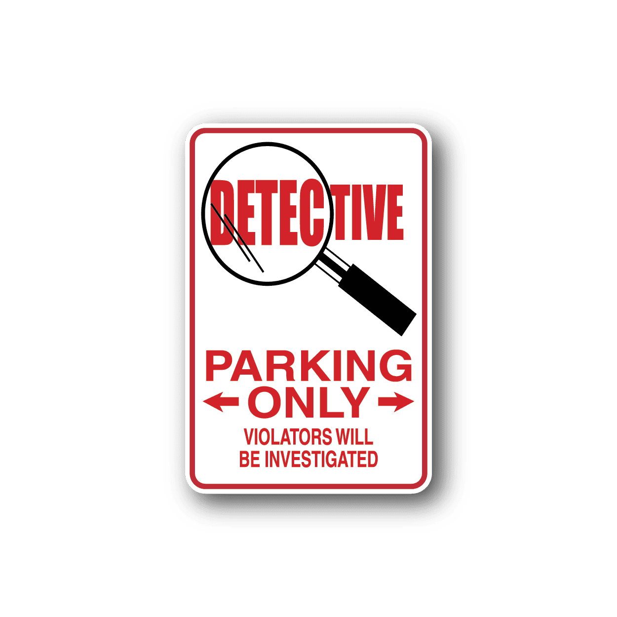 Image of Detective Parking Only Sticker