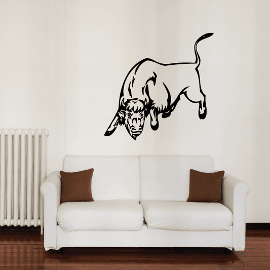 Image of Direct Charging Bull Decal